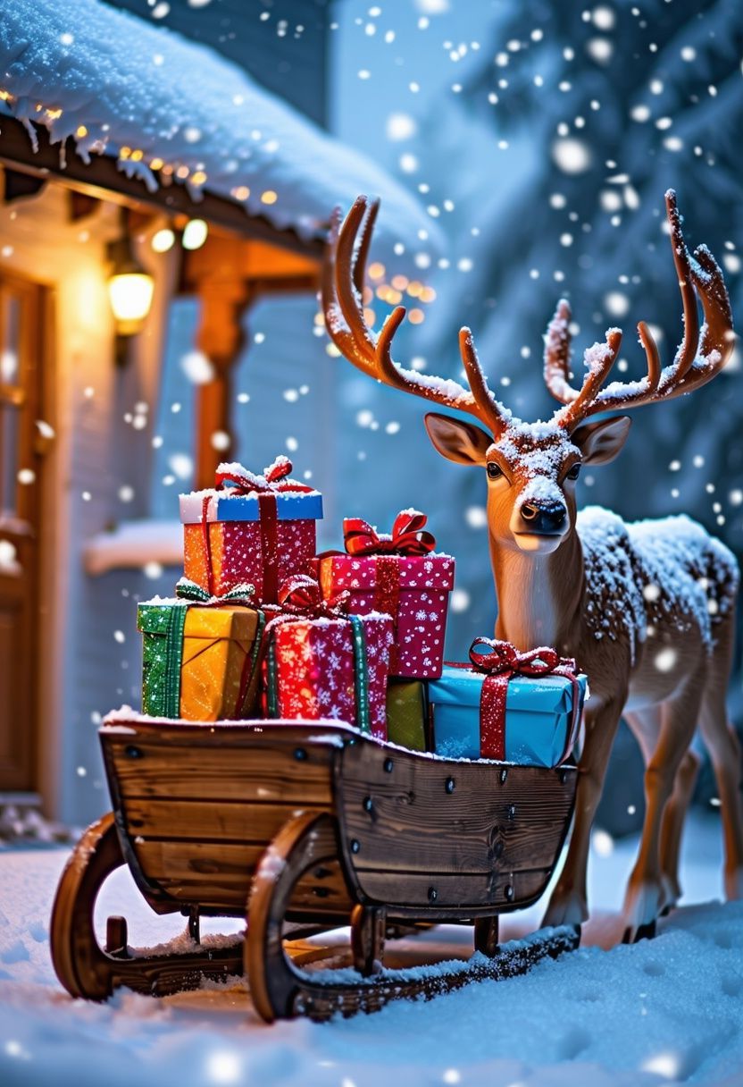 Sleigh and Reindeer Displays