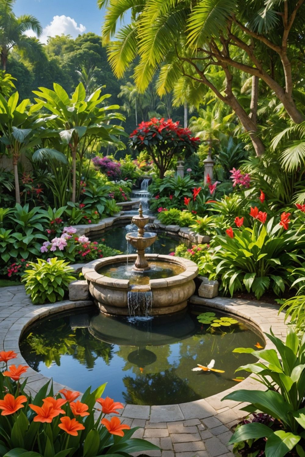 Add a Water Feature for a Soothing Ambiance