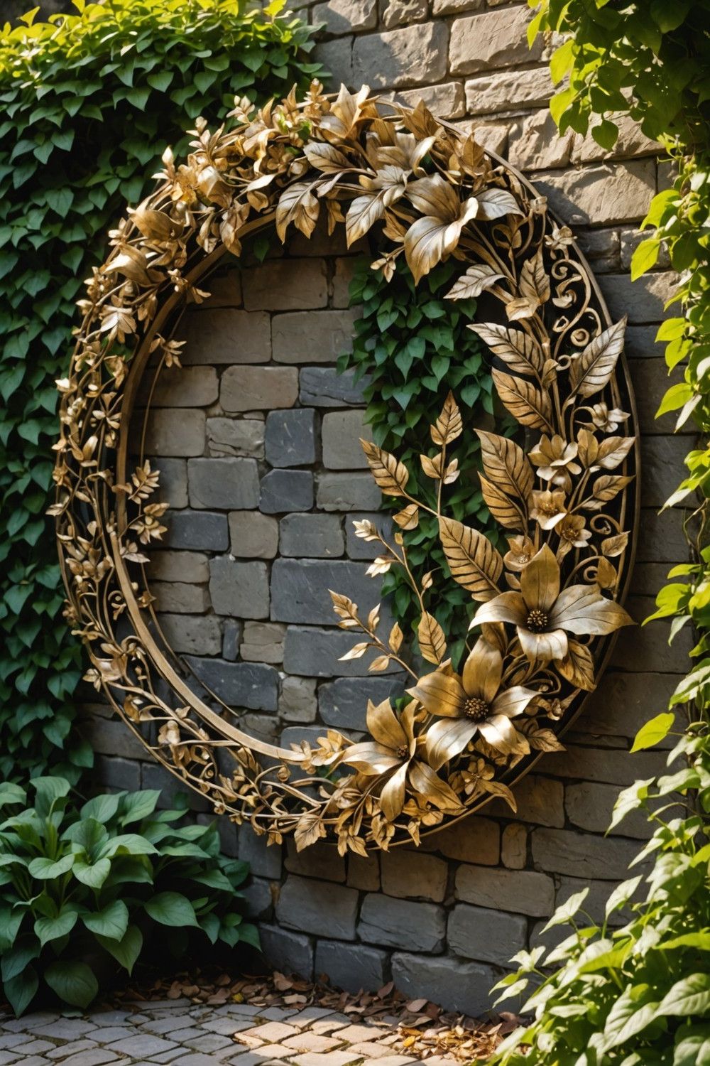 Floral Wreath Silhouettes