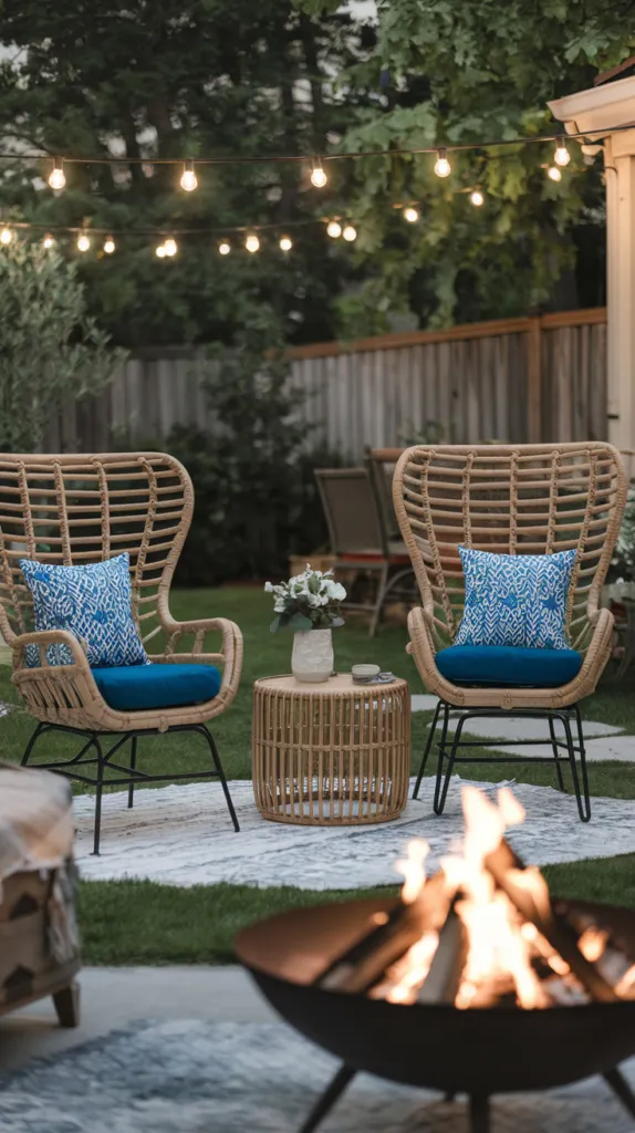 Outdoor Seating with Comfortable Furnishings