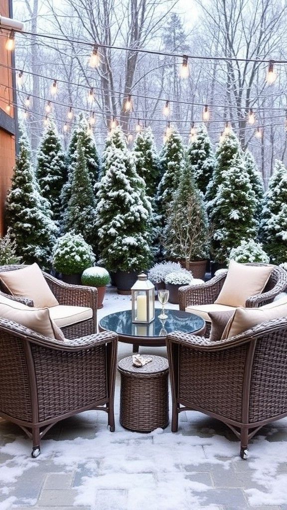 Resin Wicker Seating Arrangements