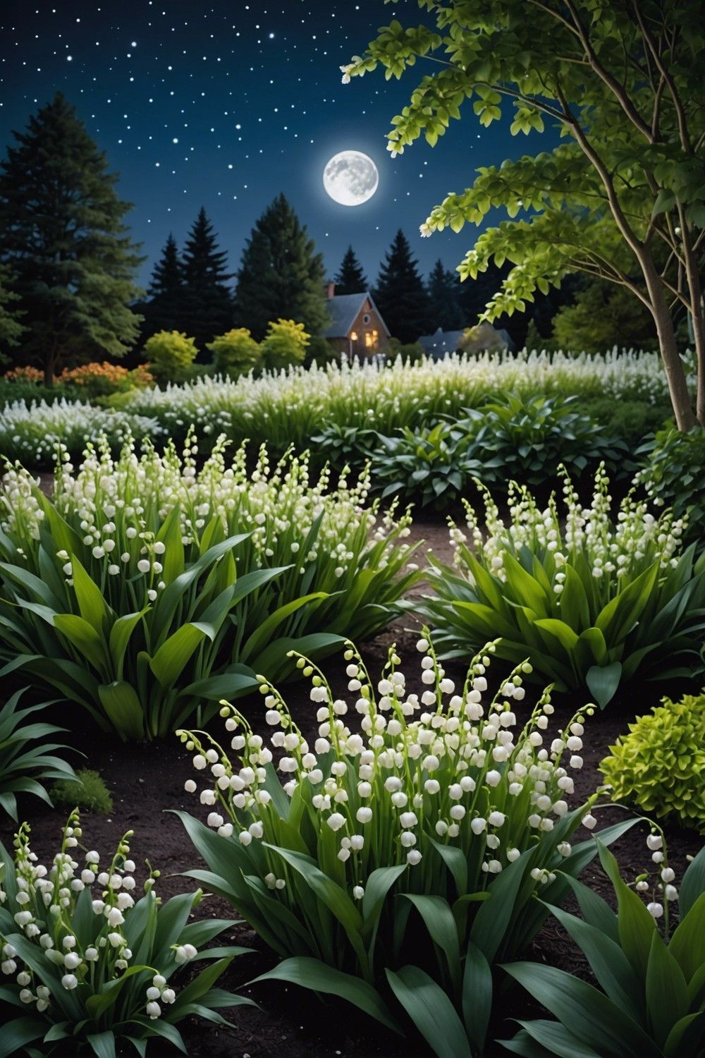 Plant Lily of the Valley in a Moon Garden for a Magical Nighttime Display