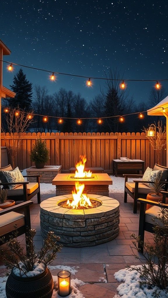 Fire Pit Lighting to Create a Focal Point