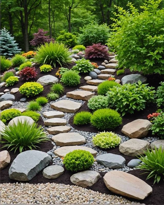 Create a rock garden.