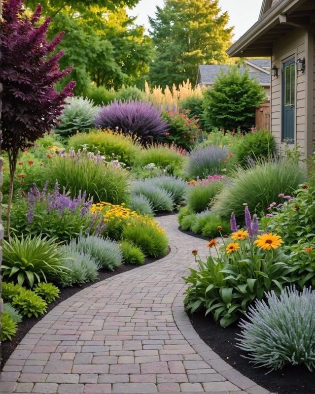 Sensory Garden at Driveway Entrance