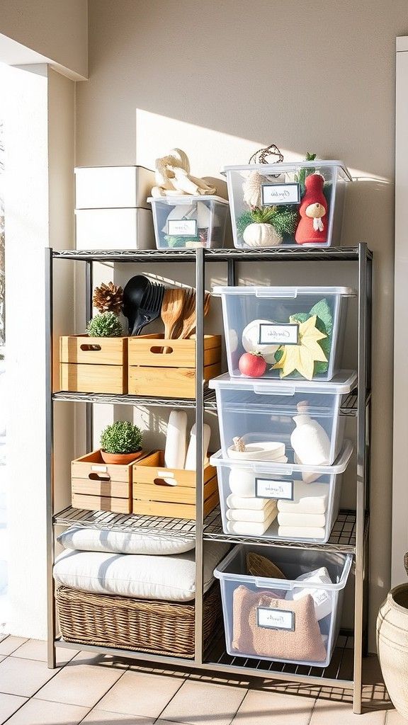 Label Storage Areas for Easy Access