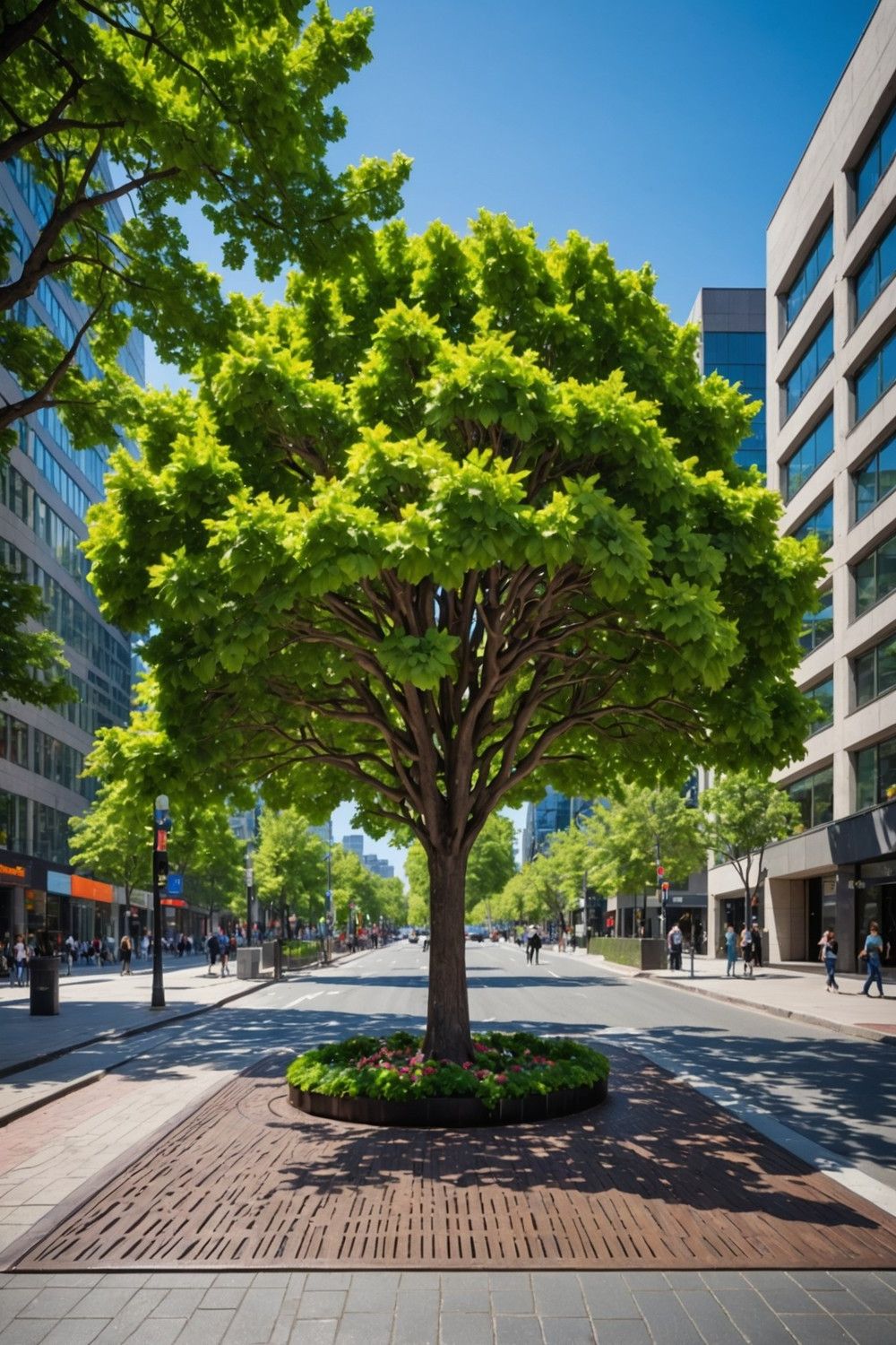 Use Tree Surrounds or Tree Grates for Urban Landscaping