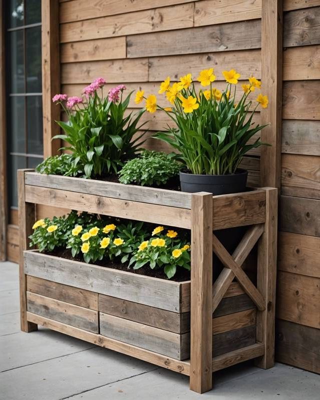 Reclaimed Wood Planter