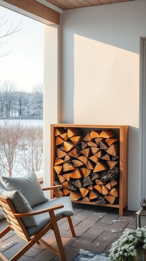 Designate a Firewood Storage Area