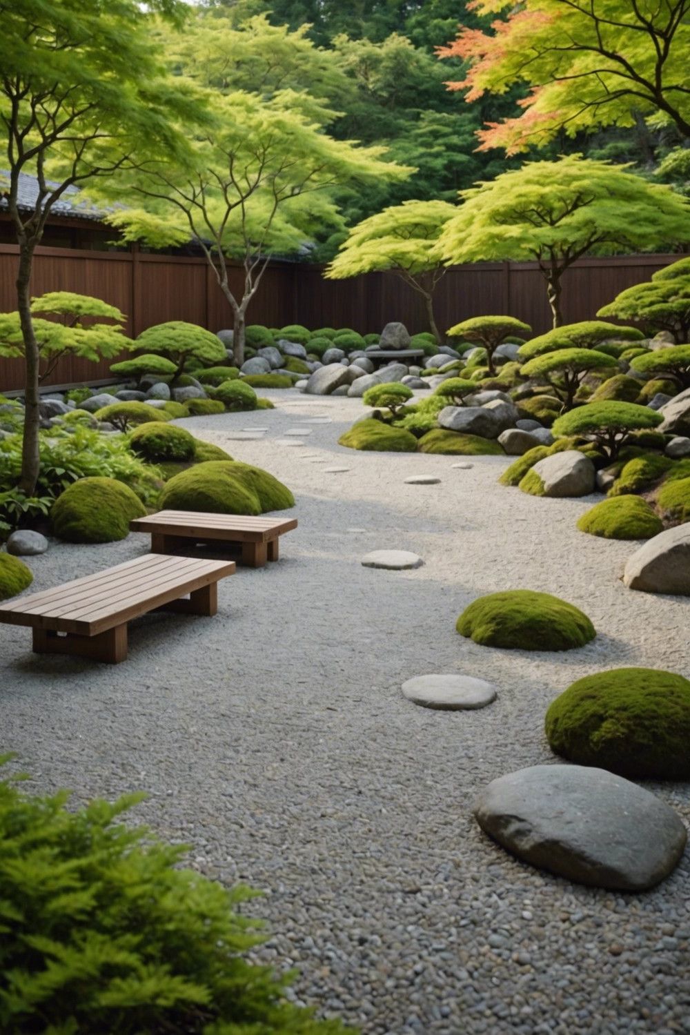 Raked Gravel Patterns for Meditation
