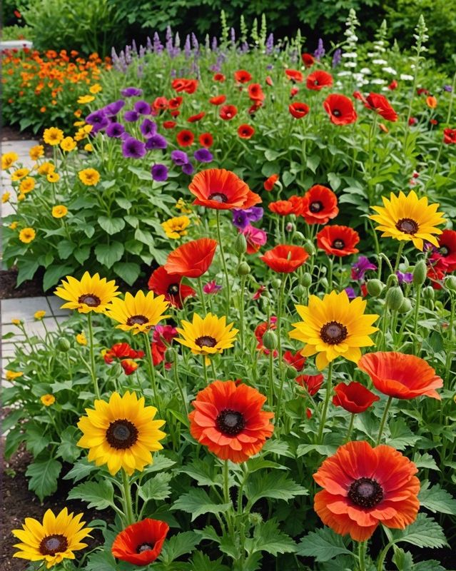 Vibrant and Lush Annuals