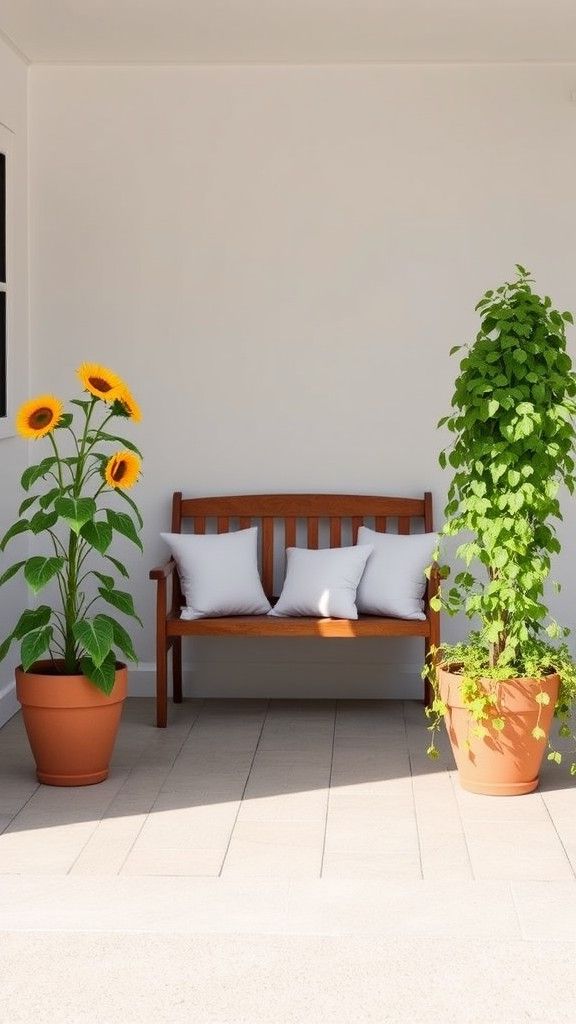 Design a Front Porch with Potted Plants