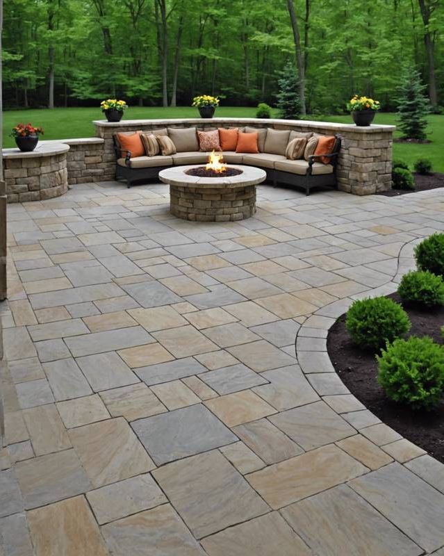 Limestone Patio with Timeless Appeal