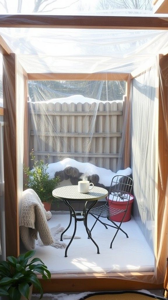 Use Plastic Sheeting for Wind Protection