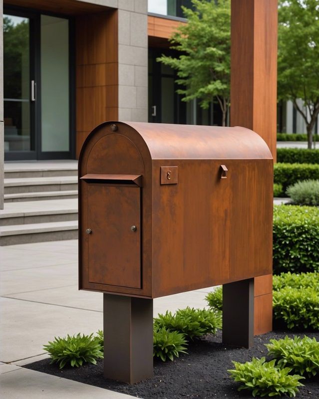 Corten Steel Mailbox