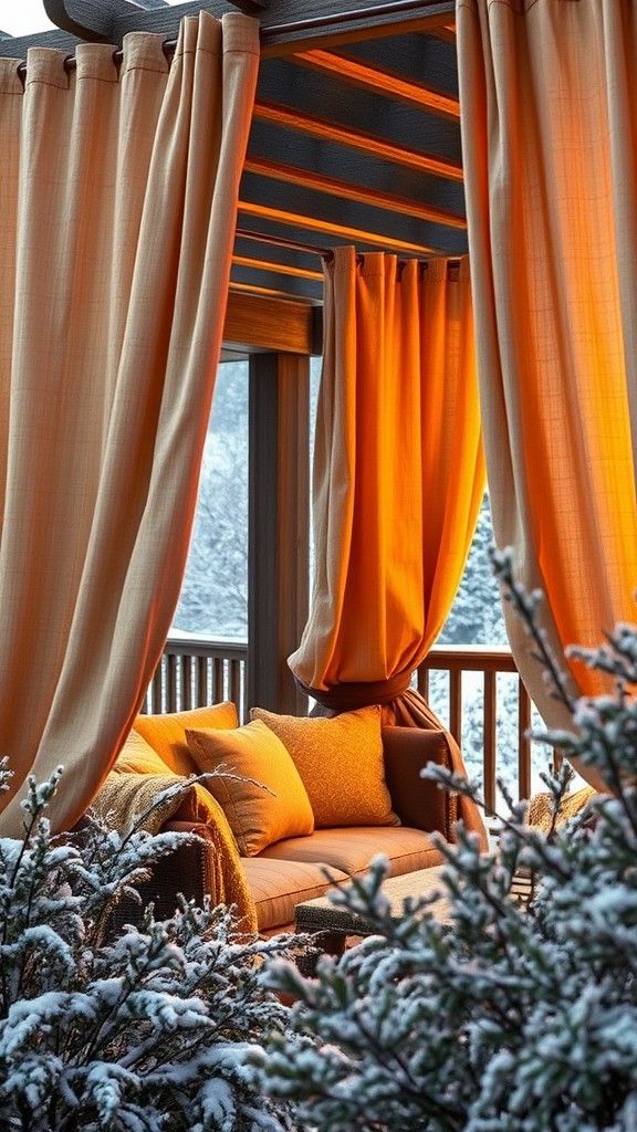 Use Heavy Fabrics for Patio Curtains
