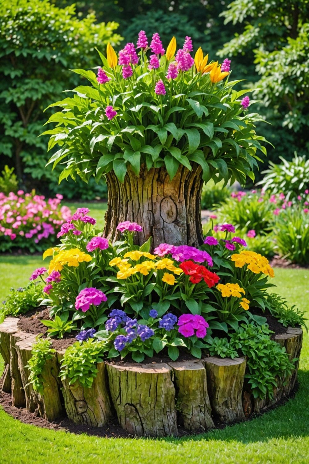 Create a Focal Point with a Statement Tree Stump