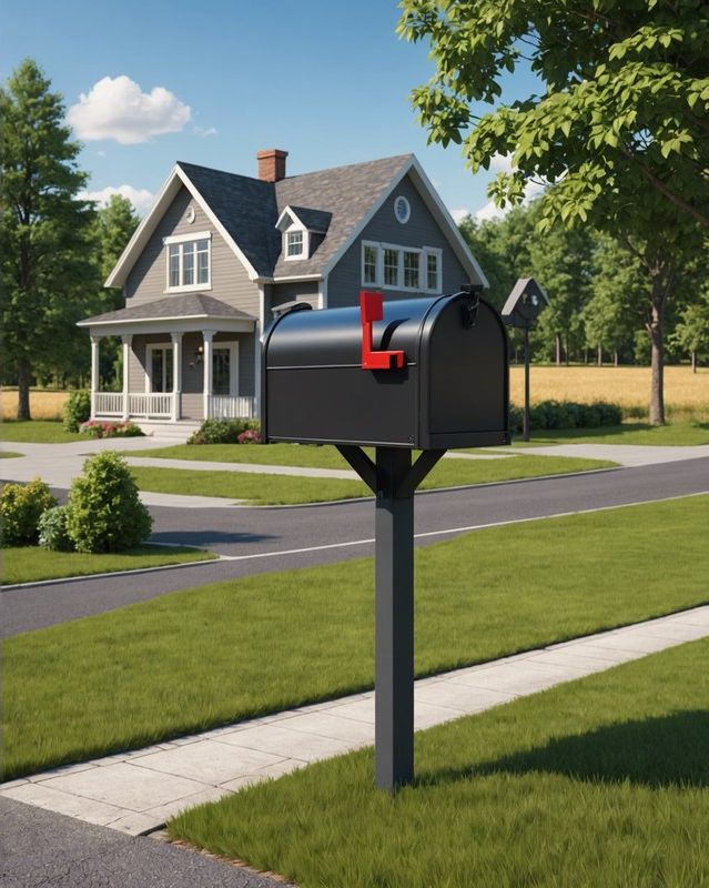 Mailbox with Driveway Mount