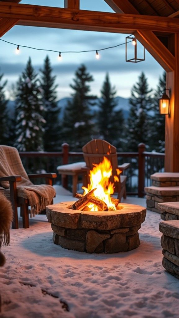 Wood-Burning Fire Pit for Traditional Experience