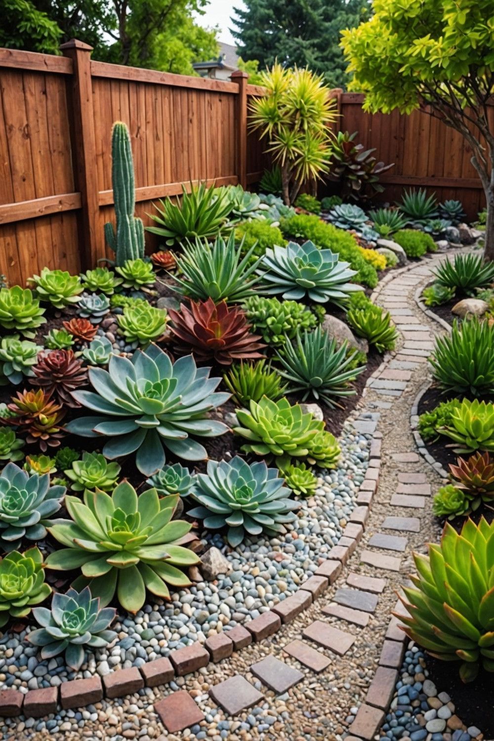 Succulent Garden Bed for Low Maintenance