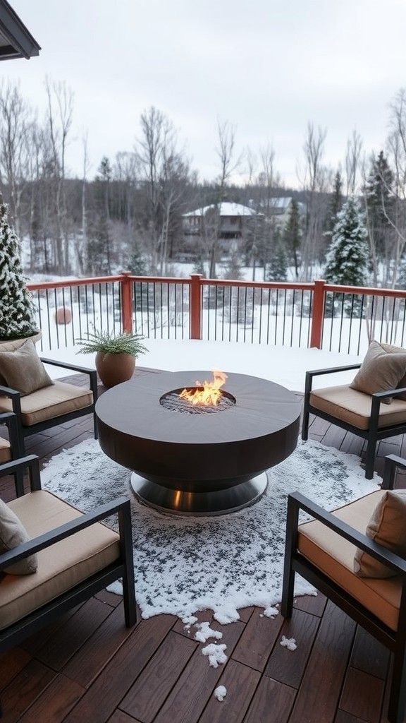 Steel Fire Pits with Protective Covers