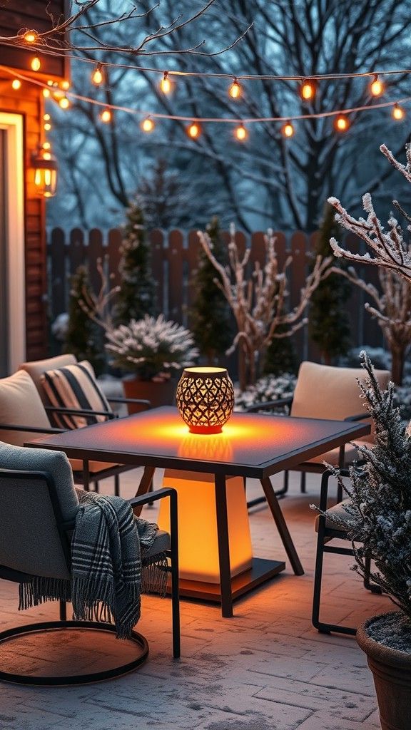 Install a Heated Patio Table