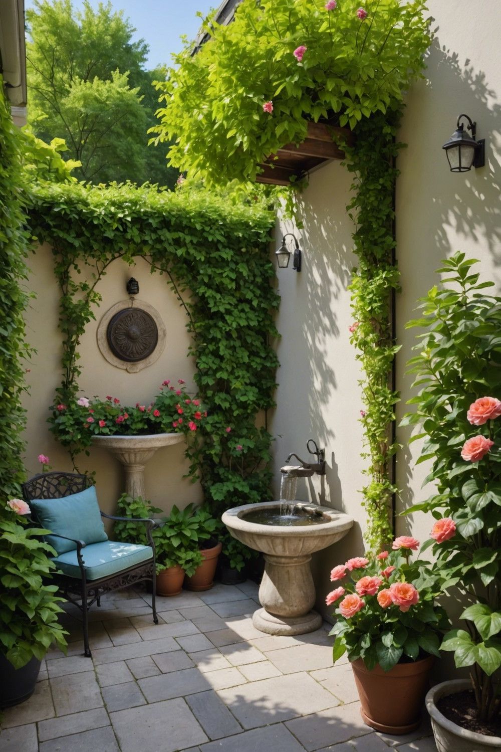 Space-Saving Fountain