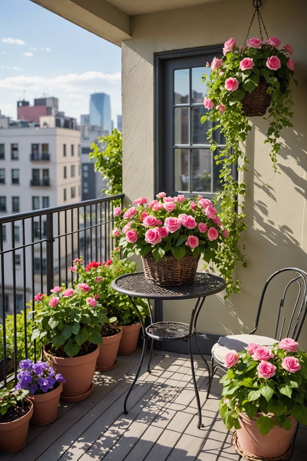 Cascading Flower Basket Haven