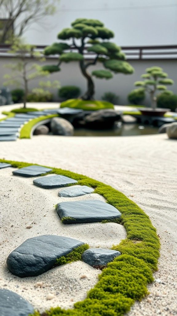 Add a Sand and Stone Pathway