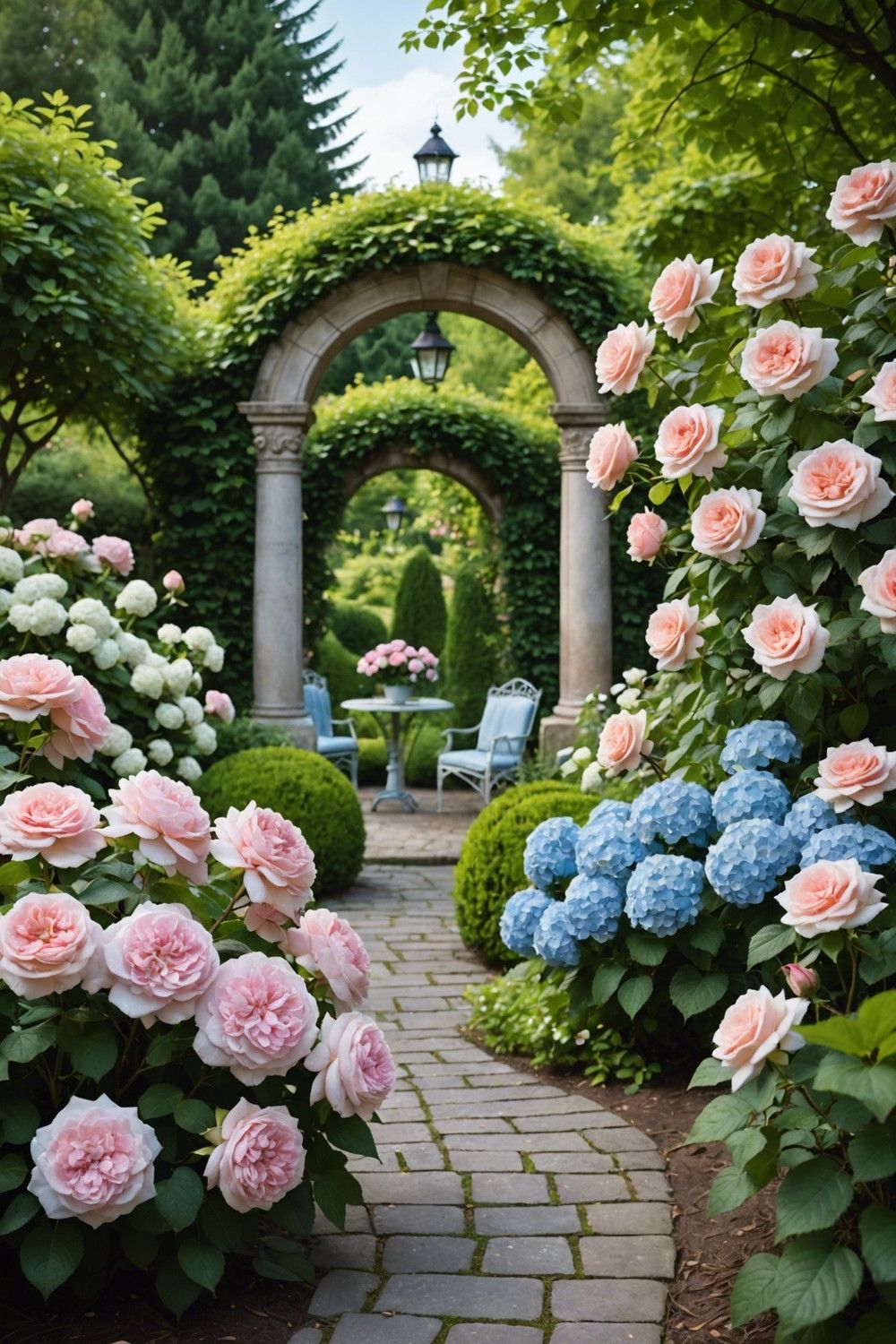 Romantic Rose and Hydrangea Mix