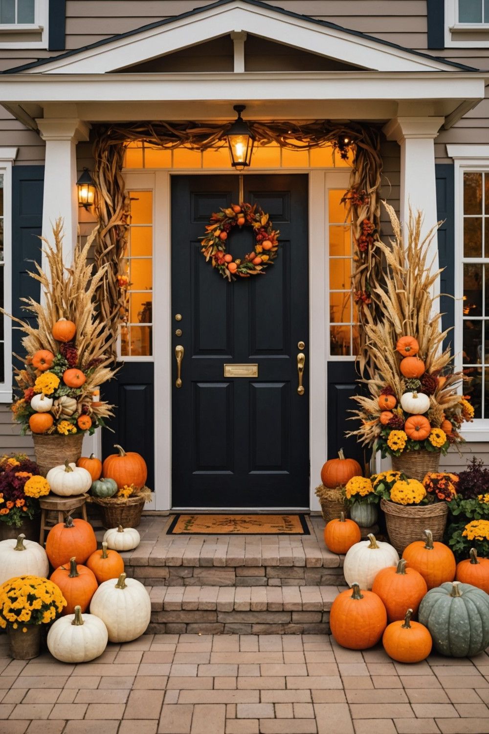 Add Harvest-Themed Outdoor Decor