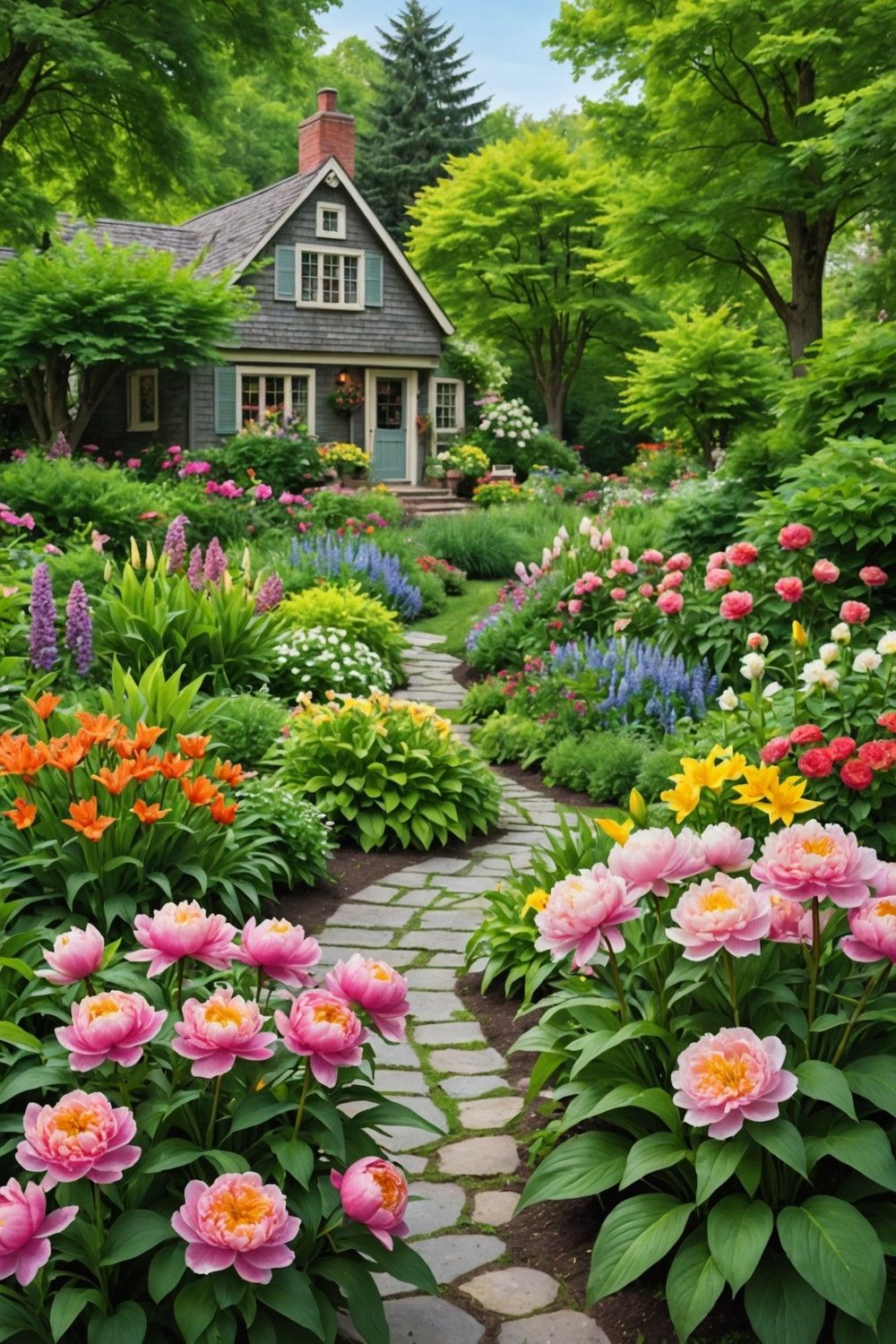 Lush Perennial Planting