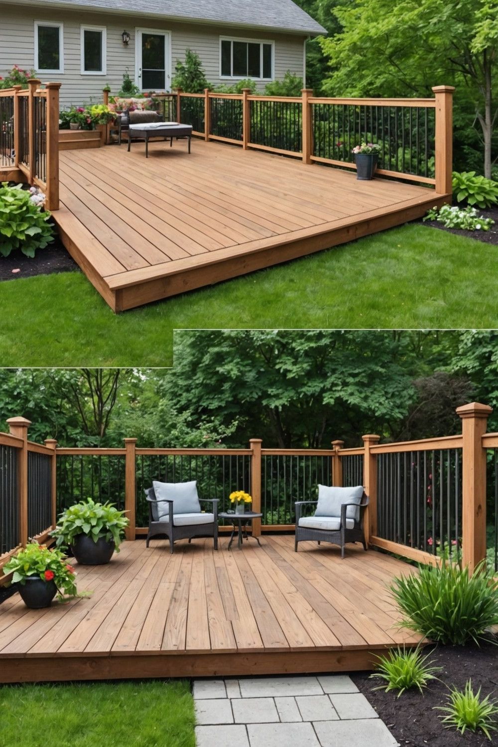 Deck Revamp with Railings