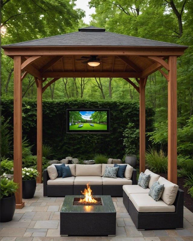 Gazebo with TV and Sound System