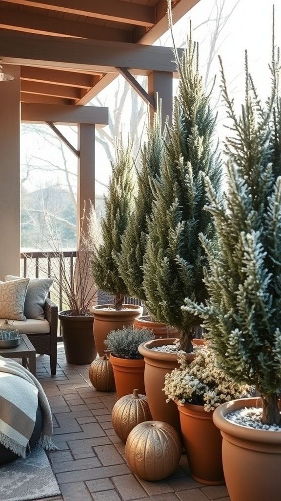 Use Potted Plants as Barrier