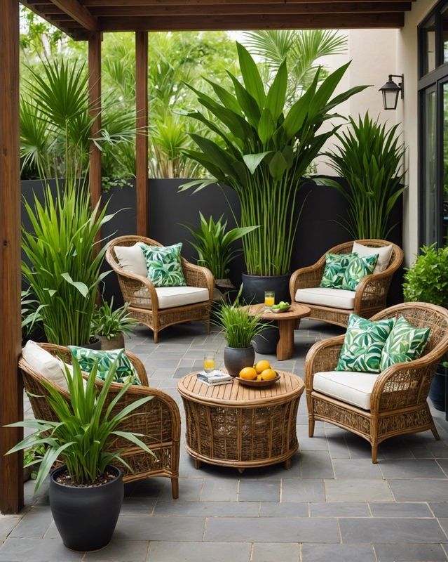 Lemongrass and outdoor furniture