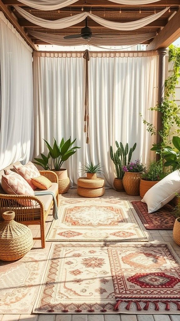 Add Indoor-Outdoor Rugs