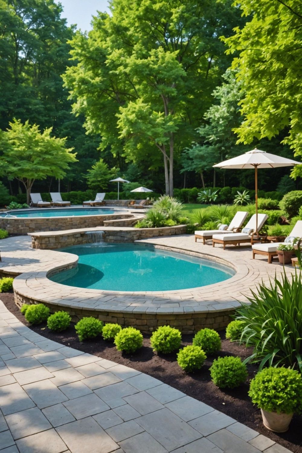 Backyard Retreat Semi Inground Pool