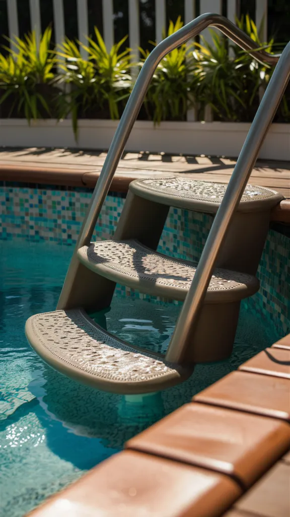 Steps with Slip-Resistant Surfaces