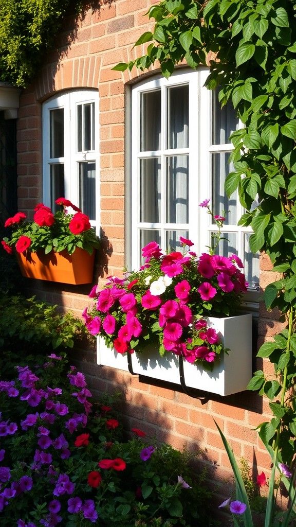 Frame Windows with Flower Boxes