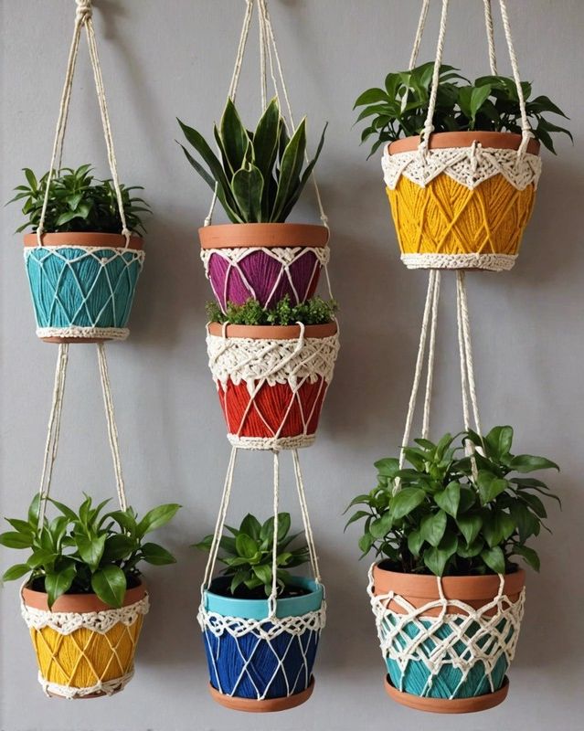 Macrame Flower Pot