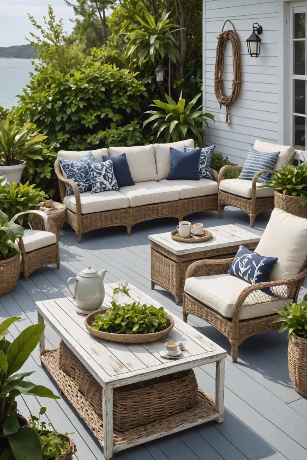 Wicker Patio Furniture for a Coastal Vibe