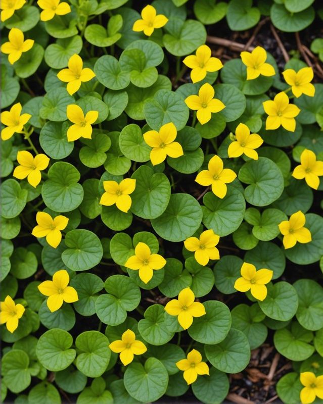Lysimachia nummularia 'Fortune' (Fortune Creeping Jenny)
