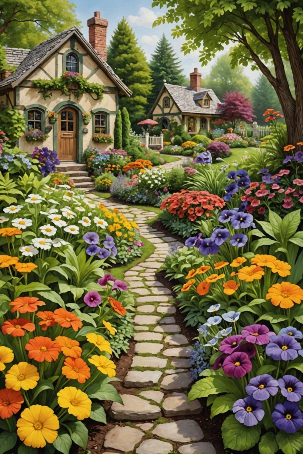 Whimsical Flower Borders