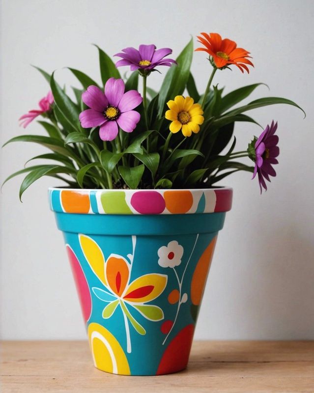 Abstract Flower Pot