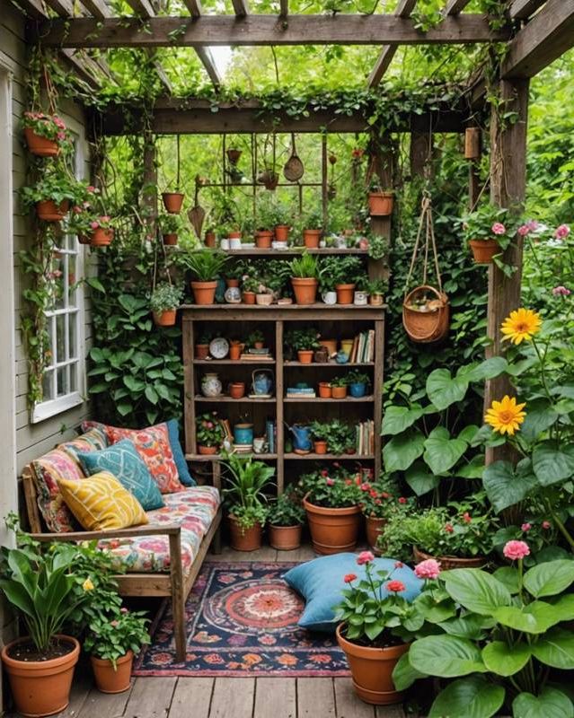 Secret Garden with Hidden Nooks and Cozy Corners