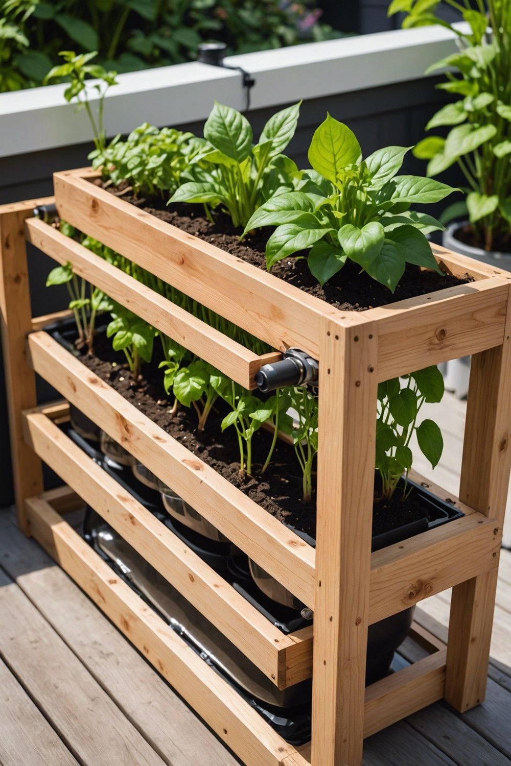 DIY Hydroponic Planter Box with Reservoir