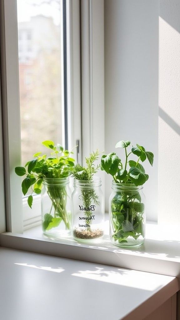 Herb Garden Jars
