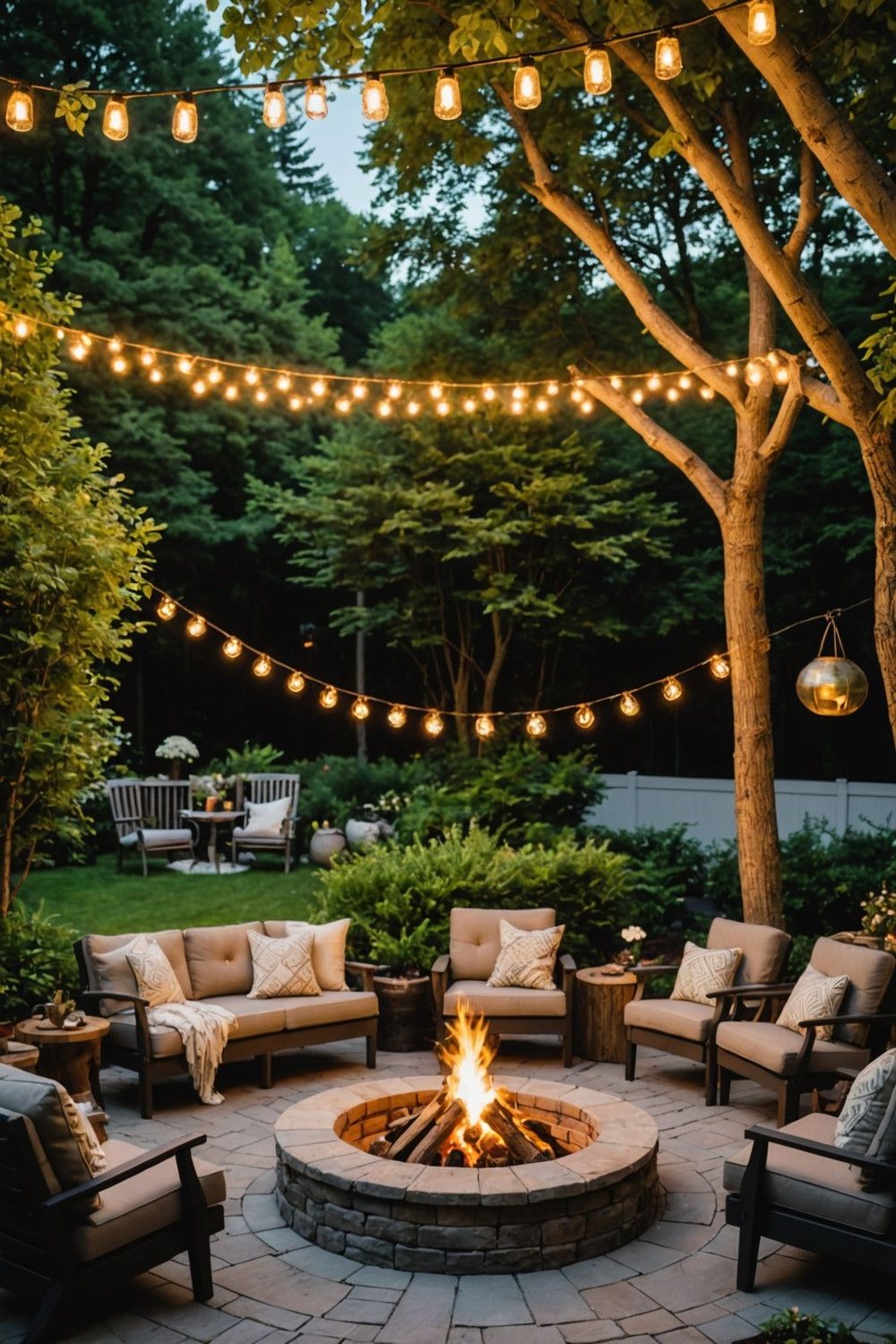 Fire Pit and Seating Area