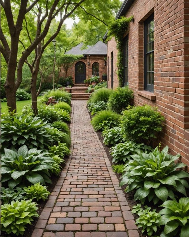 Recycled Brick Walkway